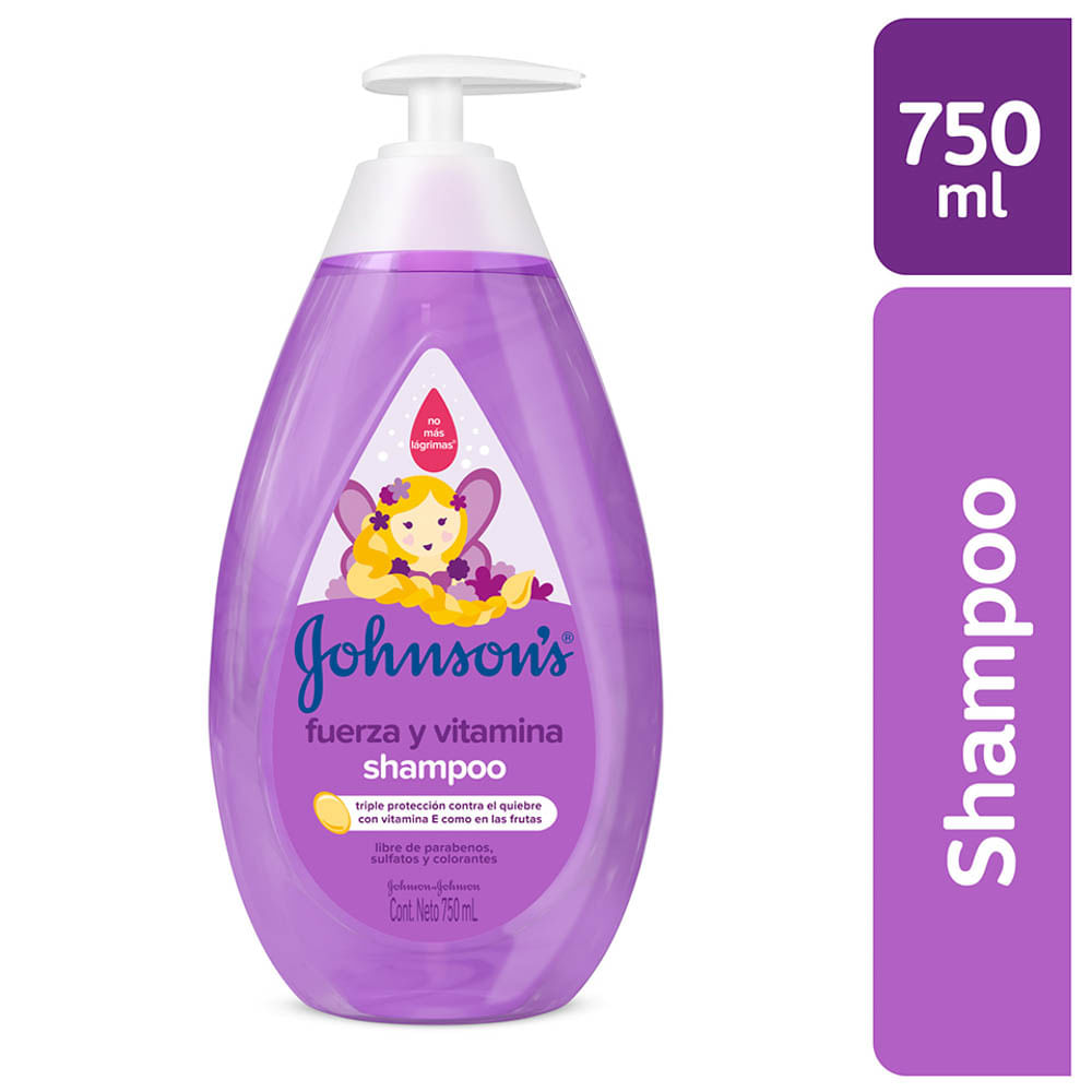 Shampoo Johnson's NF Fuerza y Vitamina - Frasco 750 ML