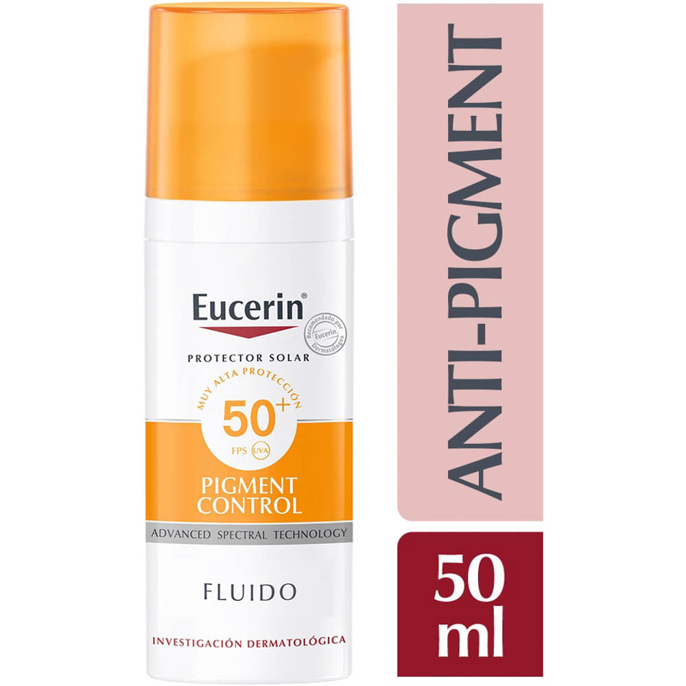 Protector Solar Facial Eucerin Pigment Control Fluido FPS50+ - Frasco 50 ML