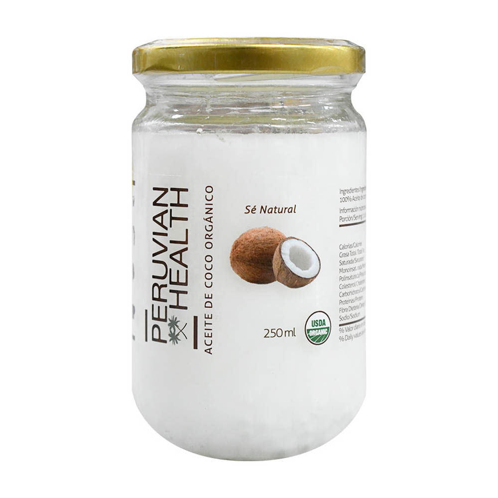 Aceite de Coco Peruvian Health - Pote 250 ML