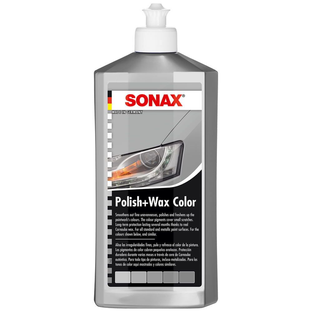 Cera para Autos SONAX Polish & Wax Plata Botella 500ml
