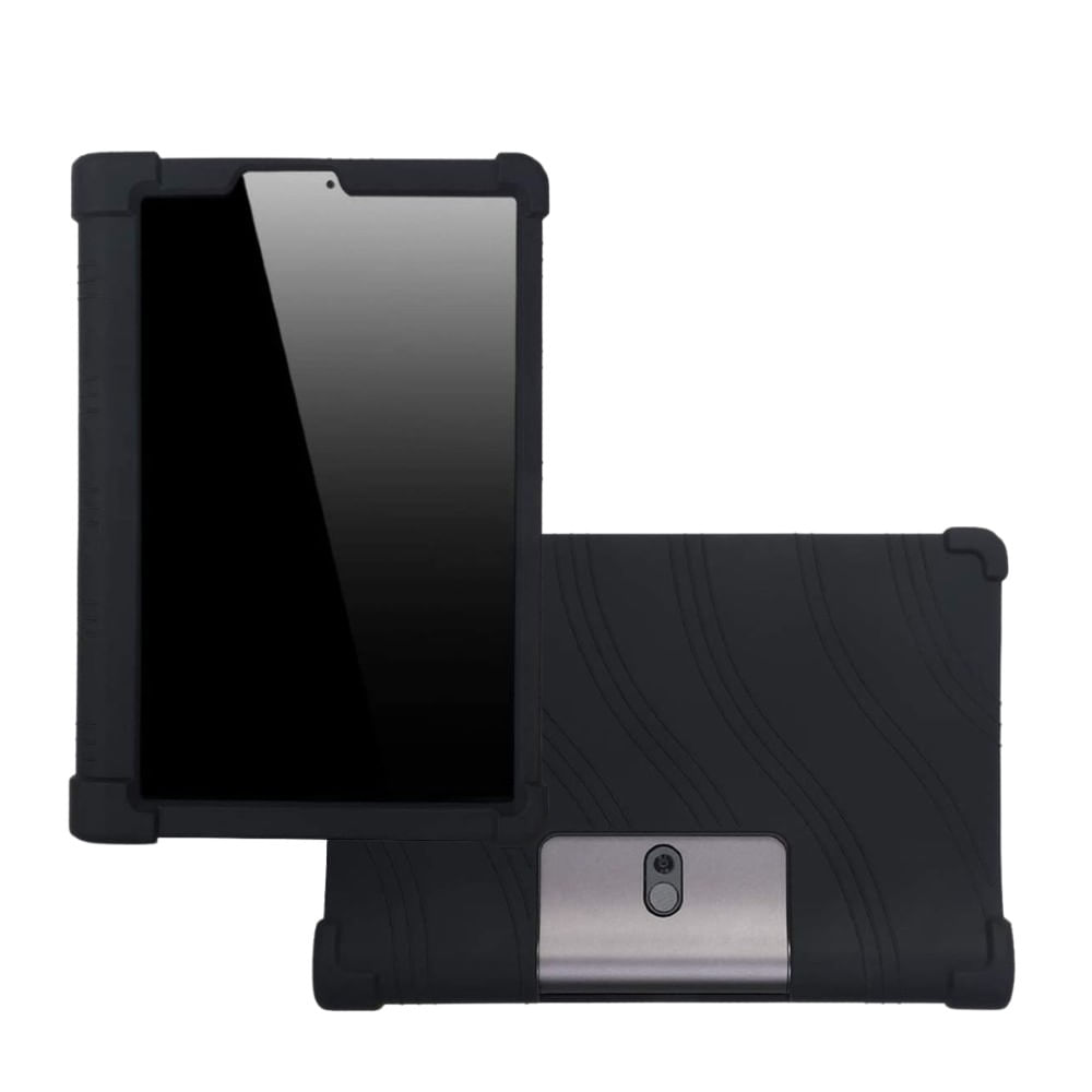 Funda Case Silicona Lenovo Yoga Smart Tab 10.1 YT-X705F Viajero Anticaídas Negro