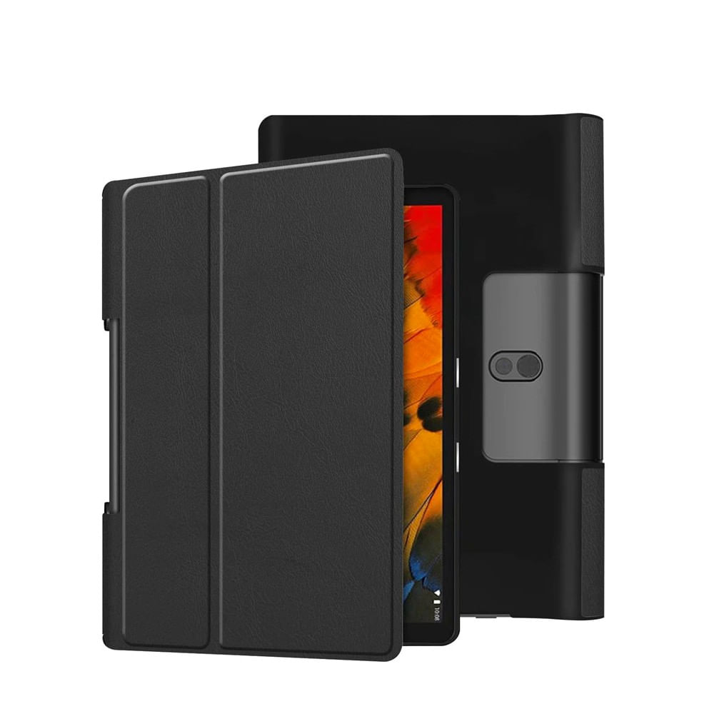 Funda Case Lenovo Magnético Yoga Smart Tab 10.1 YT-X705F Viajero Ultra delgado Negro