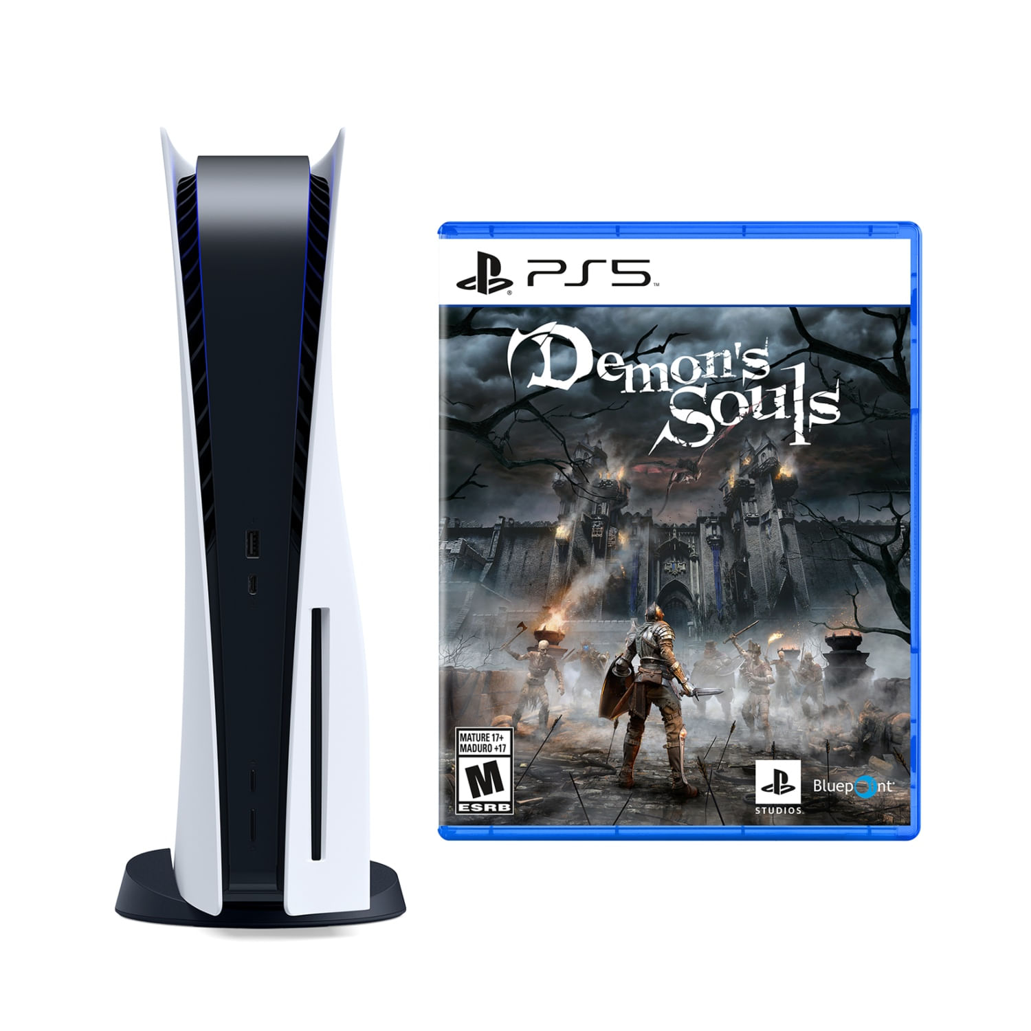 Consola PlayStation 5 con Lector de Discos + Juego Demons Souls
