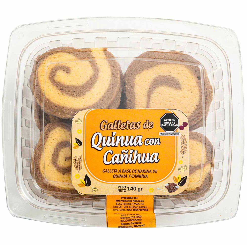 Galletas de Quinua con Cañihua MUNDO NATURAL Blíster 12un