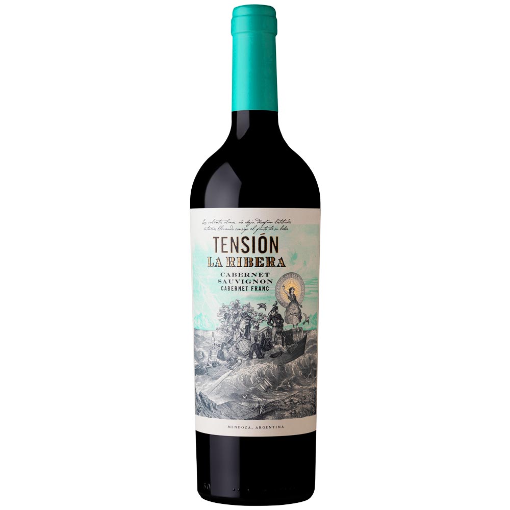 Vino Tinto TENSIÓN LA RIBERA Cabernet Sauvignon - Cabernet Franc Botella 750ml