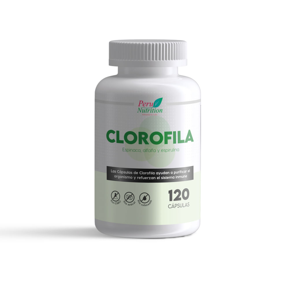 Clorofila - Detox 120 cápsulas - Peru Nutrition