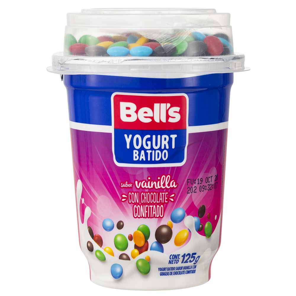 Yogurt de Vainilla BELL'S con Grageas Vaso 125g