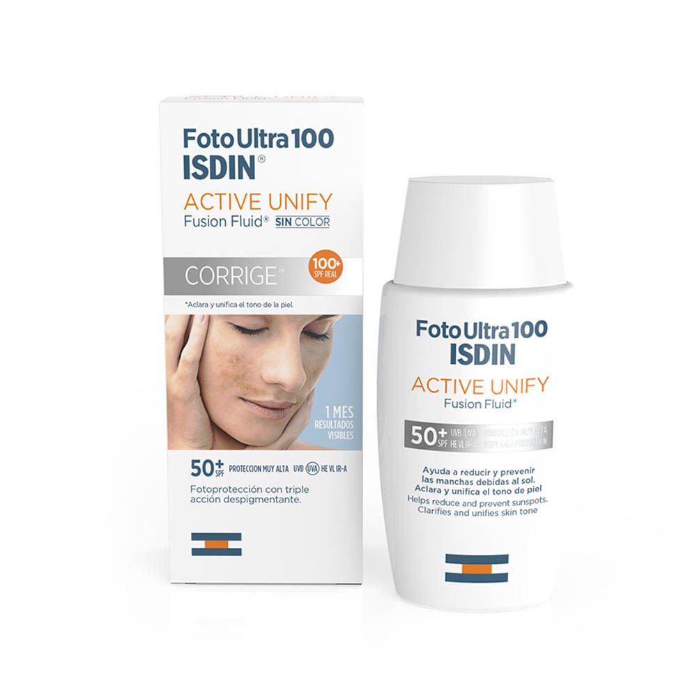 FotoUltra 100 Isdin Active Unify Fusion Fluid Sin color - Frasco 50 ML