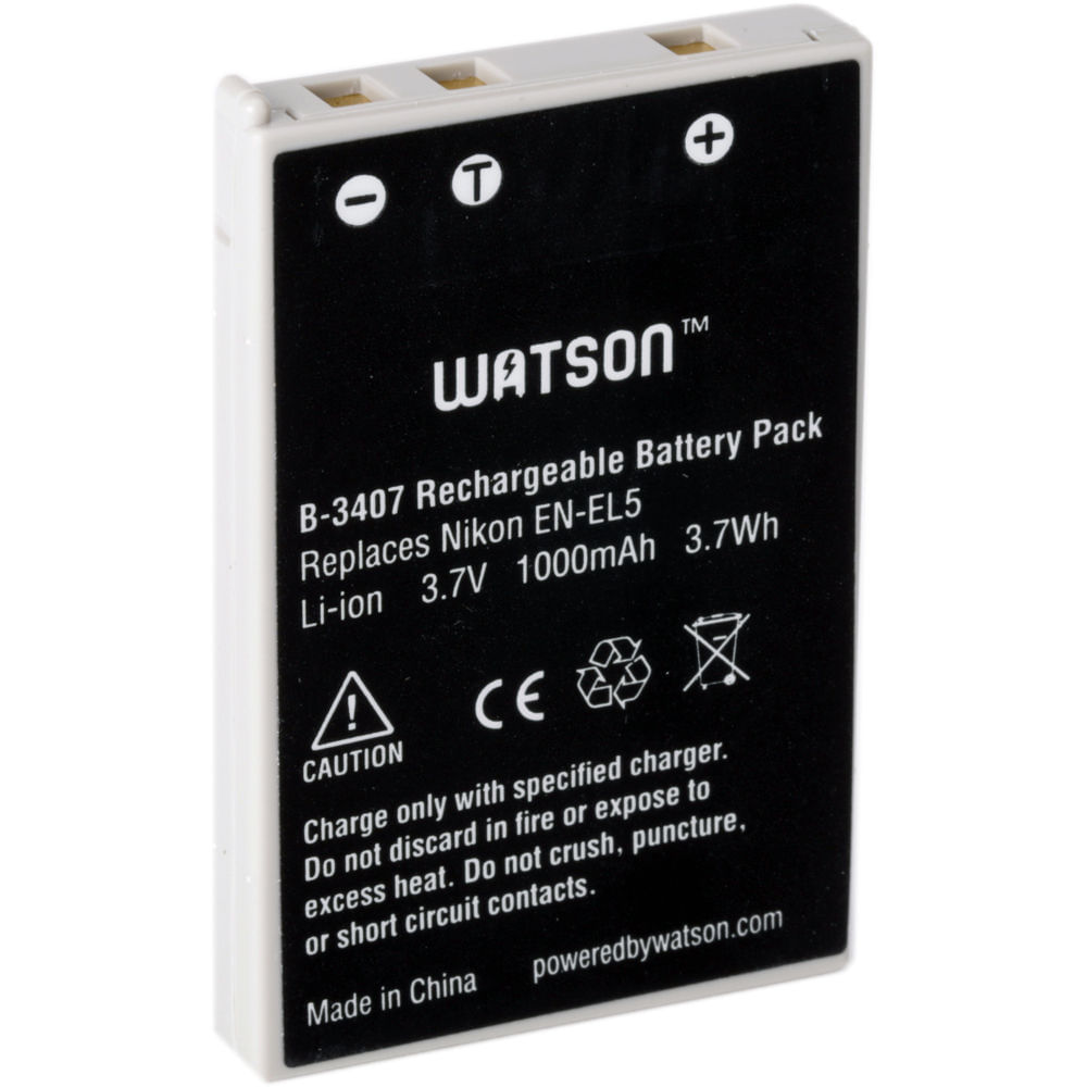 Watson En-El5 Lithium-Ion Battery Pack (3.7V, 1000Mah)