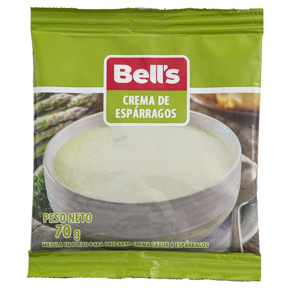Crema instantánea BELL'S Espárragos Bolsa 70Gr