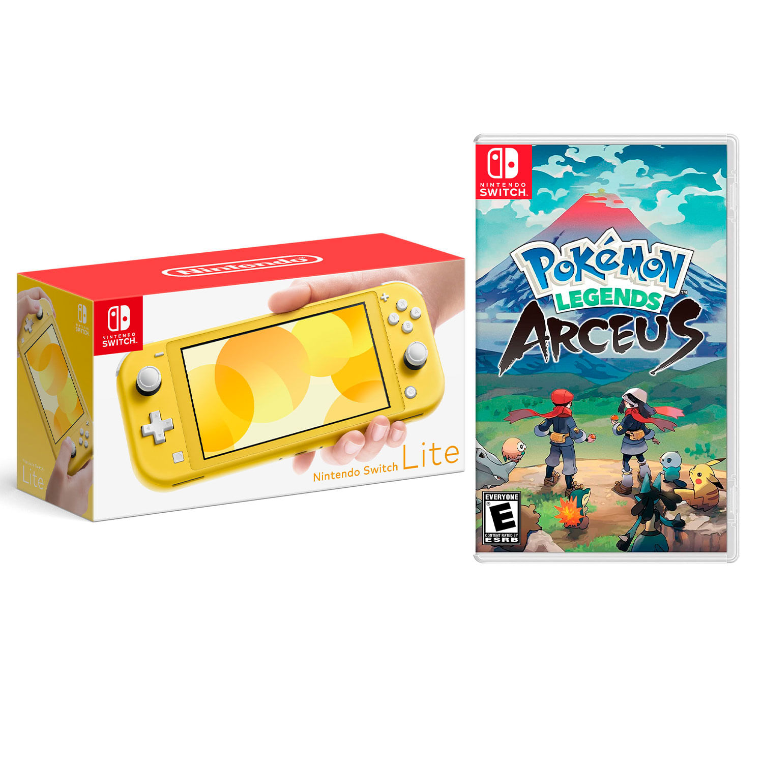 Consola Nintendo Switch Lite Amarillo + Pokémon Legends Arceus