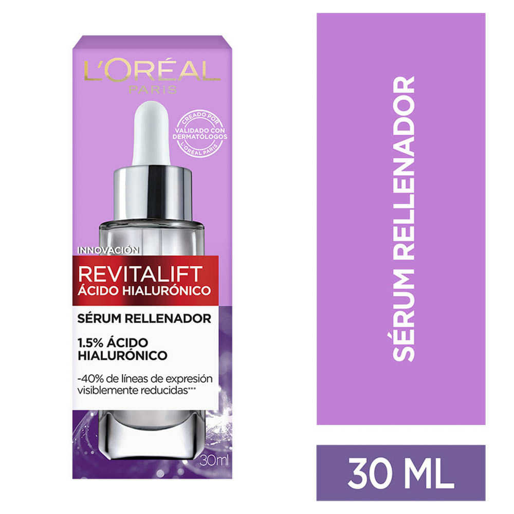 Sérum Facial Revitalift L'Oreal Paris Skin Care Ácido Hialurónico - Frasco 30 ML