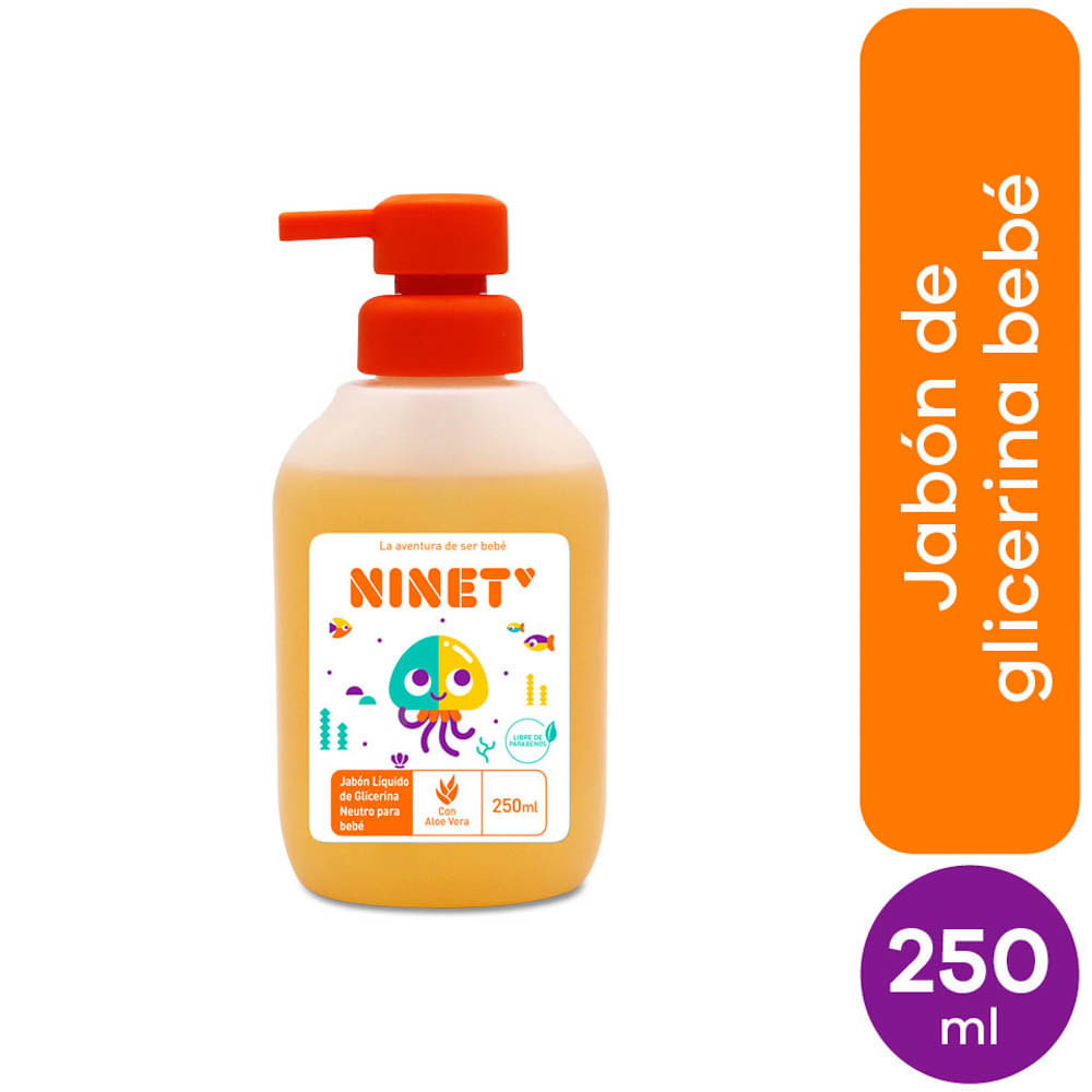 Jabón Líquido Neutro para Bebés Ninet - Frasco 250 ML