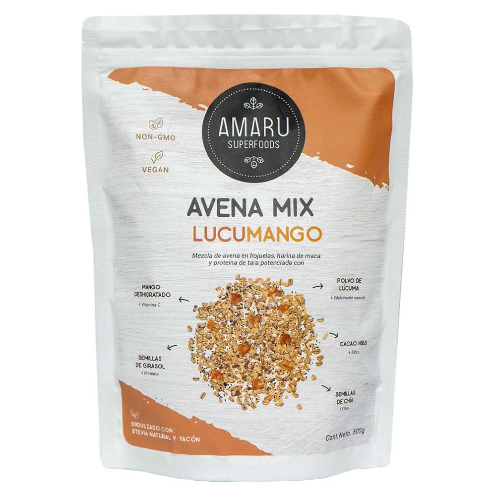 Avena Mix AMARU FOODS Lucumango Doypack 400g
