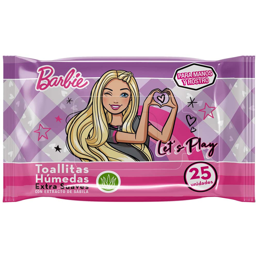 Toallitas Húmedas GELATTI Barbie Paquete 25un