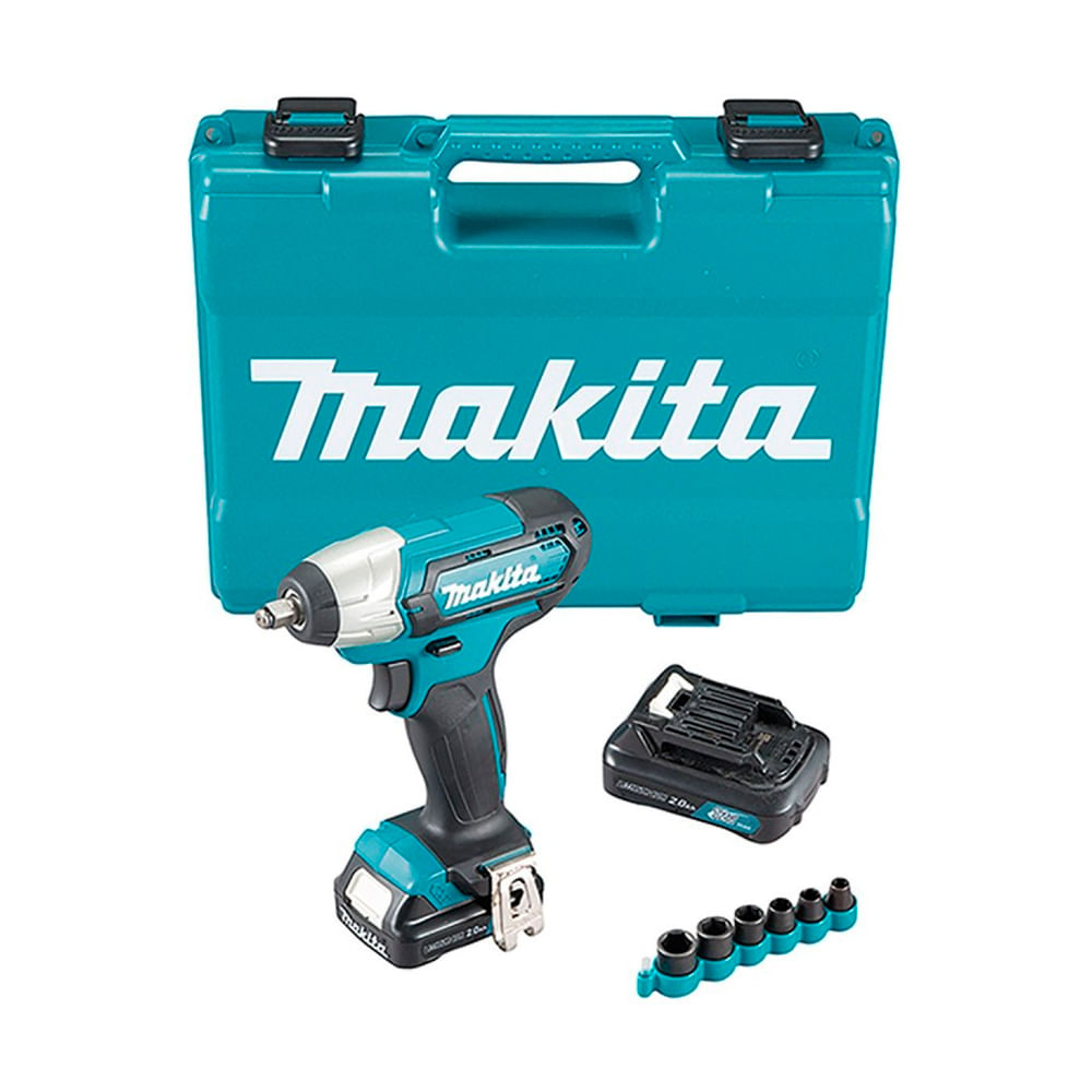 Llave de Impacto Makita 3/8" 12v 140Nm 2x2.0 Ah+A TW140DSAEX