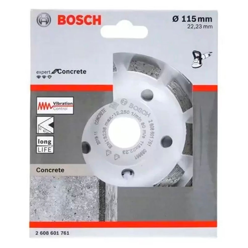 Vaso Diamantado Expert P/Concreto Segmentado 4-1/2" Bosch
