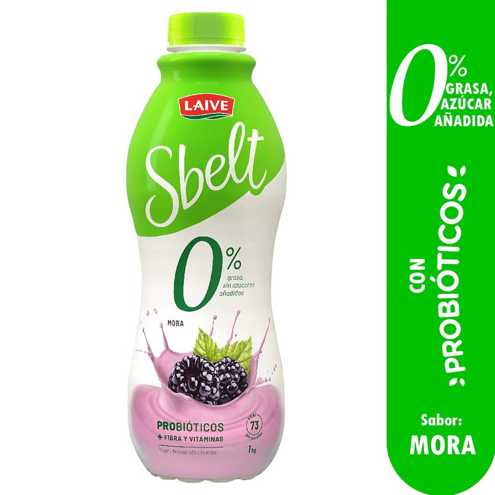 Yogurt SBELT Mora Botella 1Kg