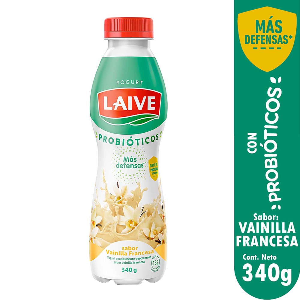 Yogurt LAIVE Bio Vainilla Francesa Botella 370g