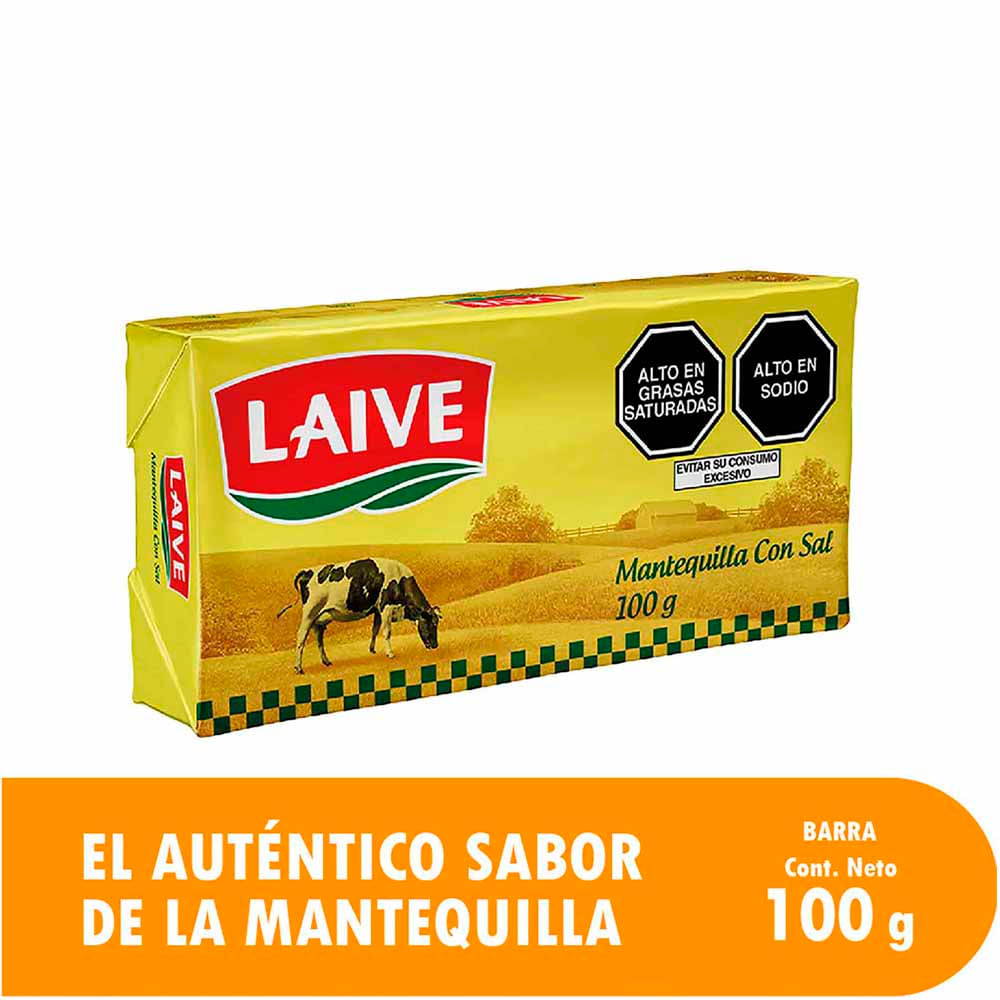 Mantequilla LAIVE con Sal Barra 100g