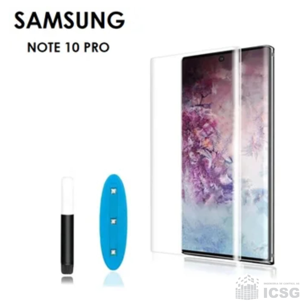 Mica Vidrio Curvo Uv Samsung Galaxy Note 10 Pro + Regalo