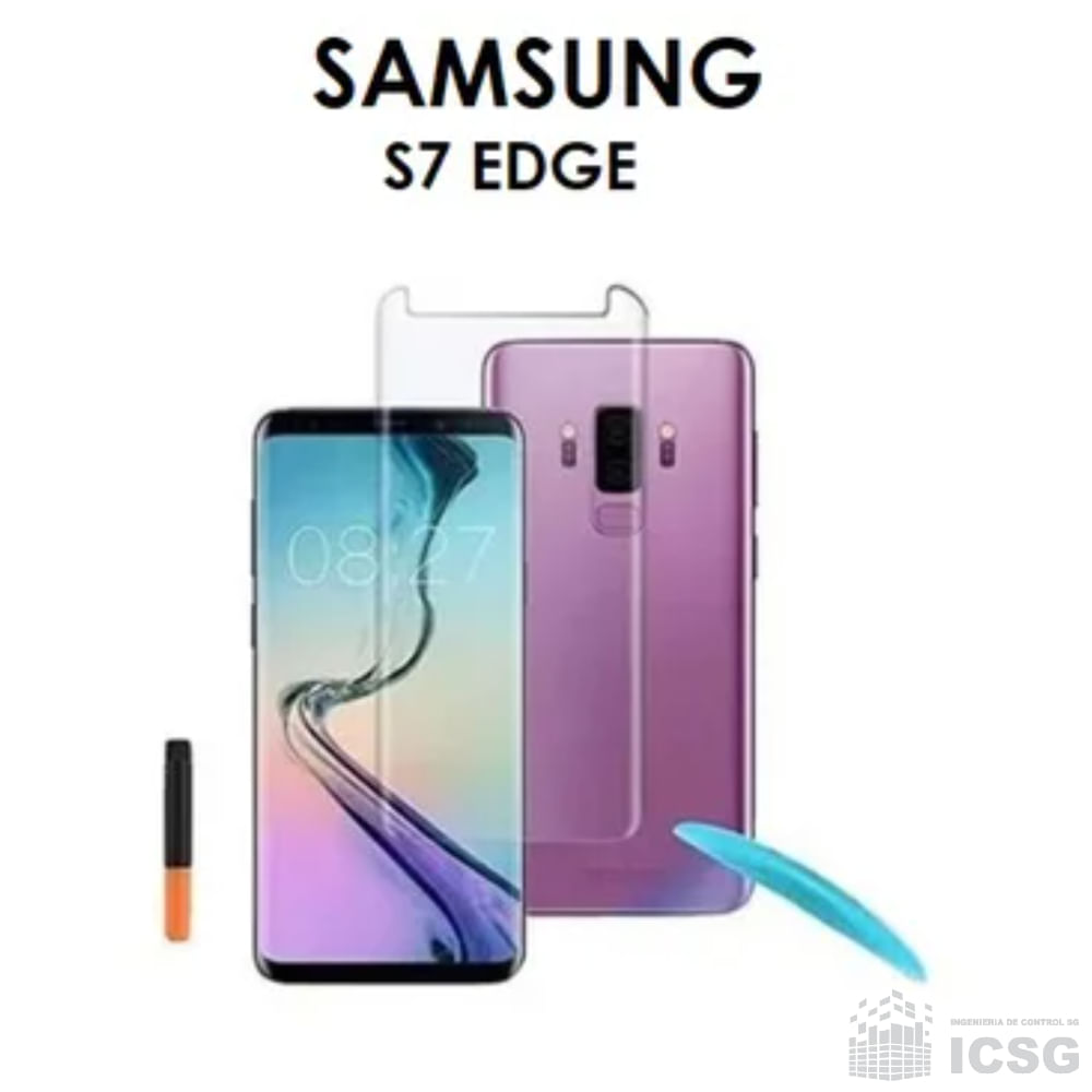 Mica Vidrio Curvo Uv Samsung Galaxy S7 Edge + Regalo