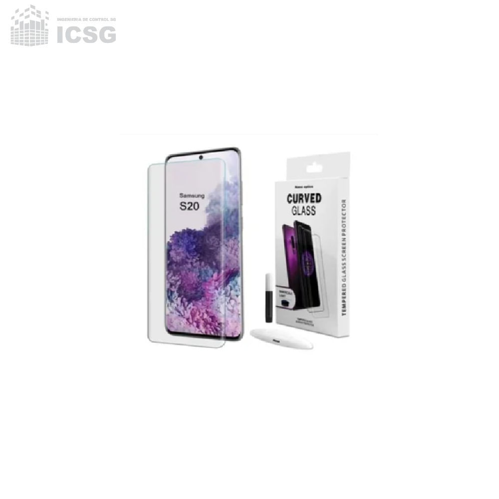 Mica Vidrio Curvo UV Samsung Galaxy S20 + Regalo