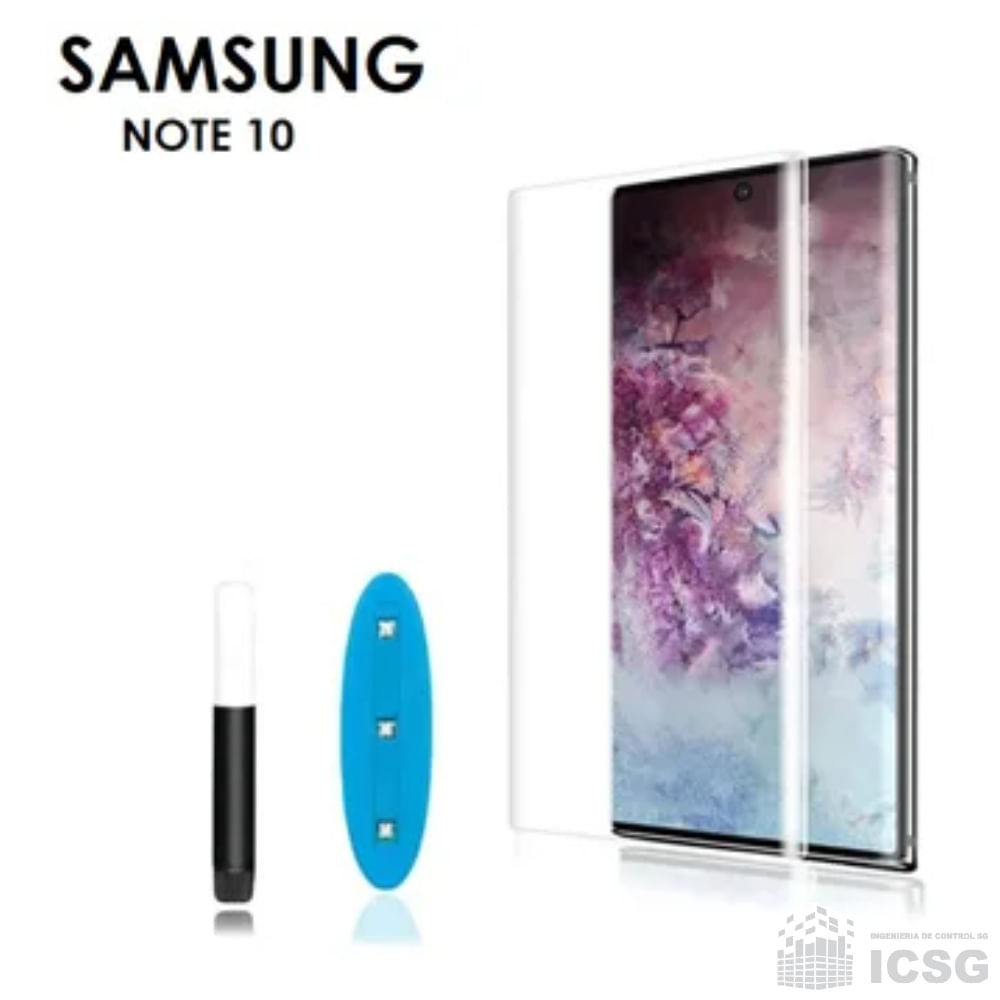 Mica Vidrio Curvo Uv Samsung Galaxy Note 10 + Regalo