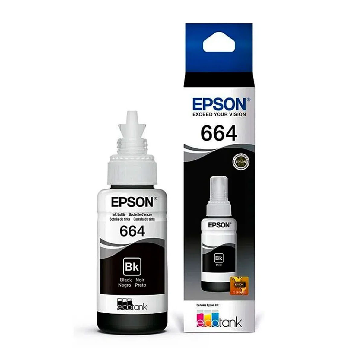 Tinta Epson T664120-Al Negro Para L200