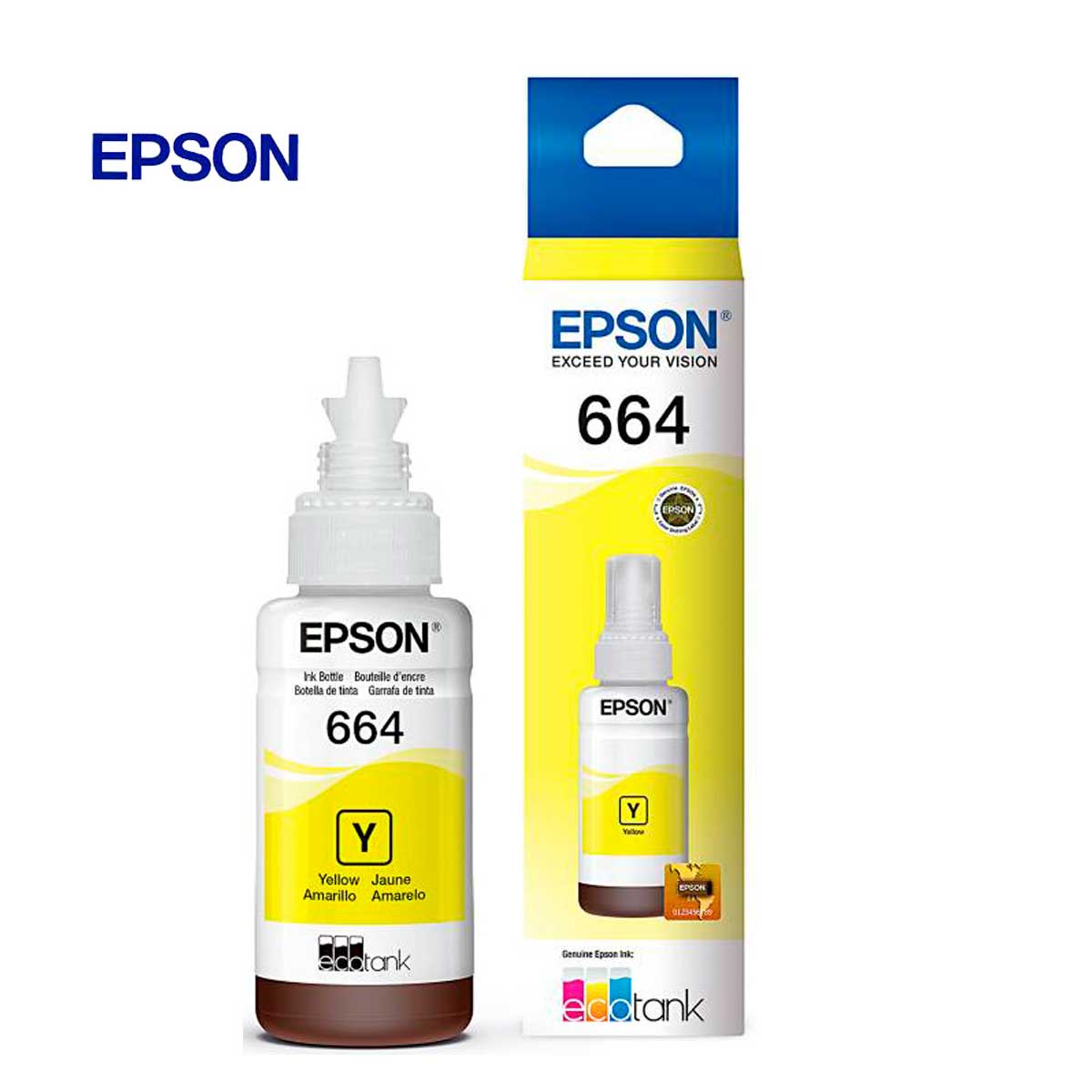 Tinta Epson T664420-Al Yellow Para L200