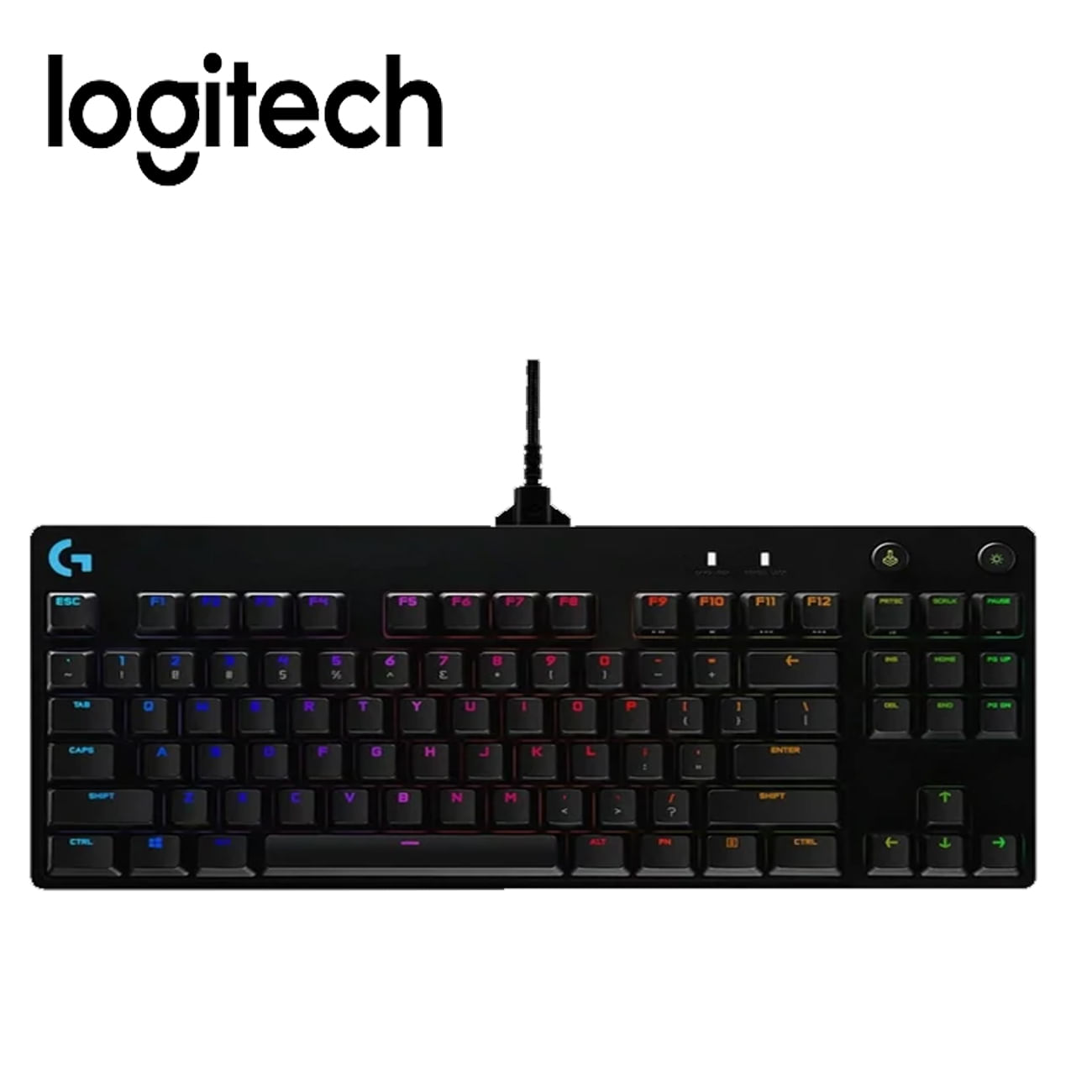 Teclado Logitech Pro Keyboard Rgb Usb Black 920-009388