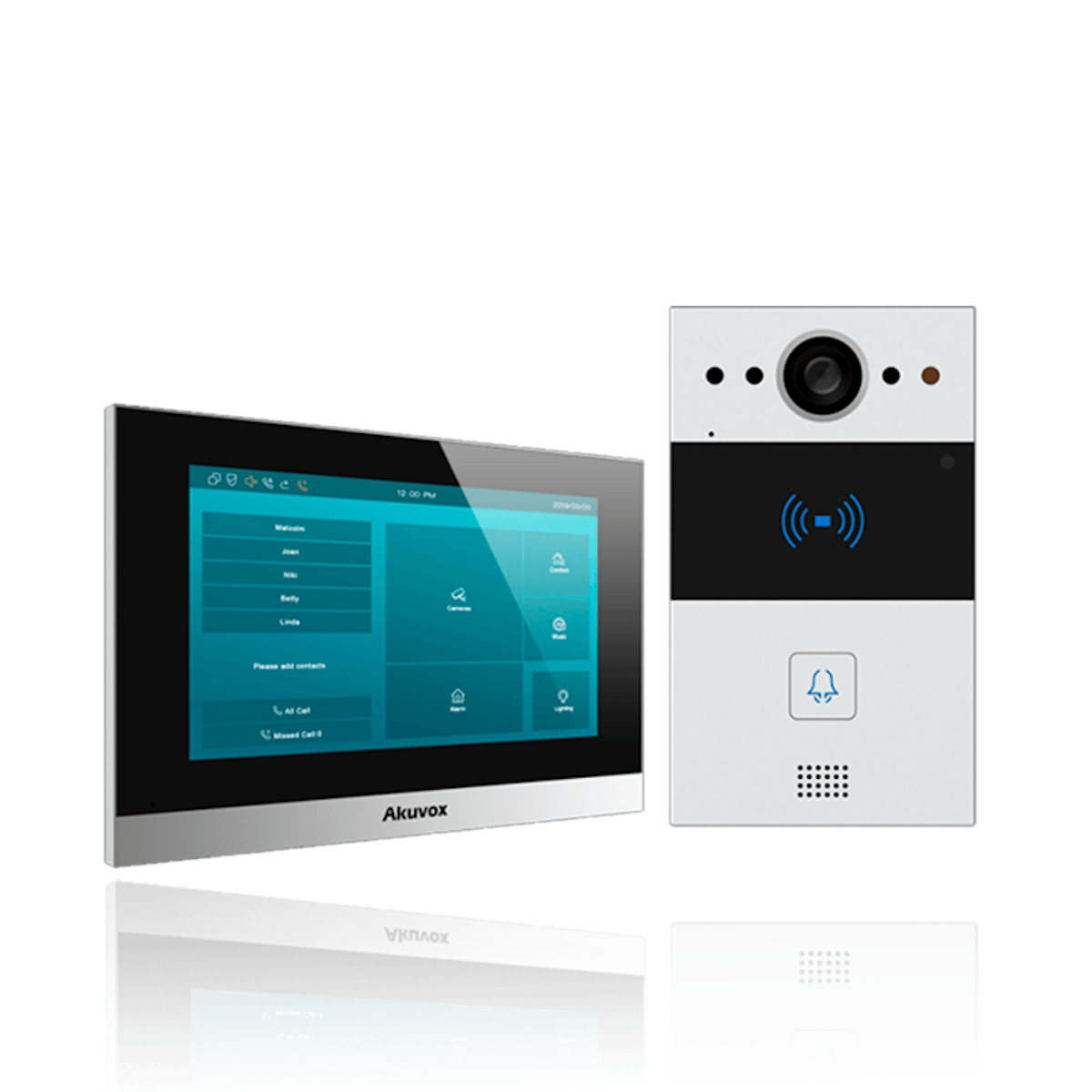 Kit Akuvox R20A Wifi y Flexible: Videoportero Smart R20A + Pantalla C315w Android Wifi + Switch Poe