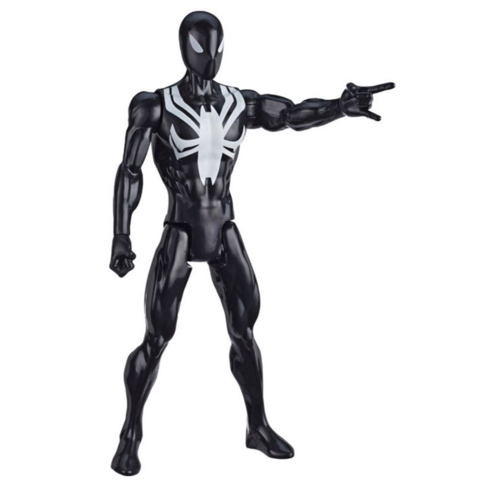 Figura Spiderman Titan Web Warriors Traje Negro E7329