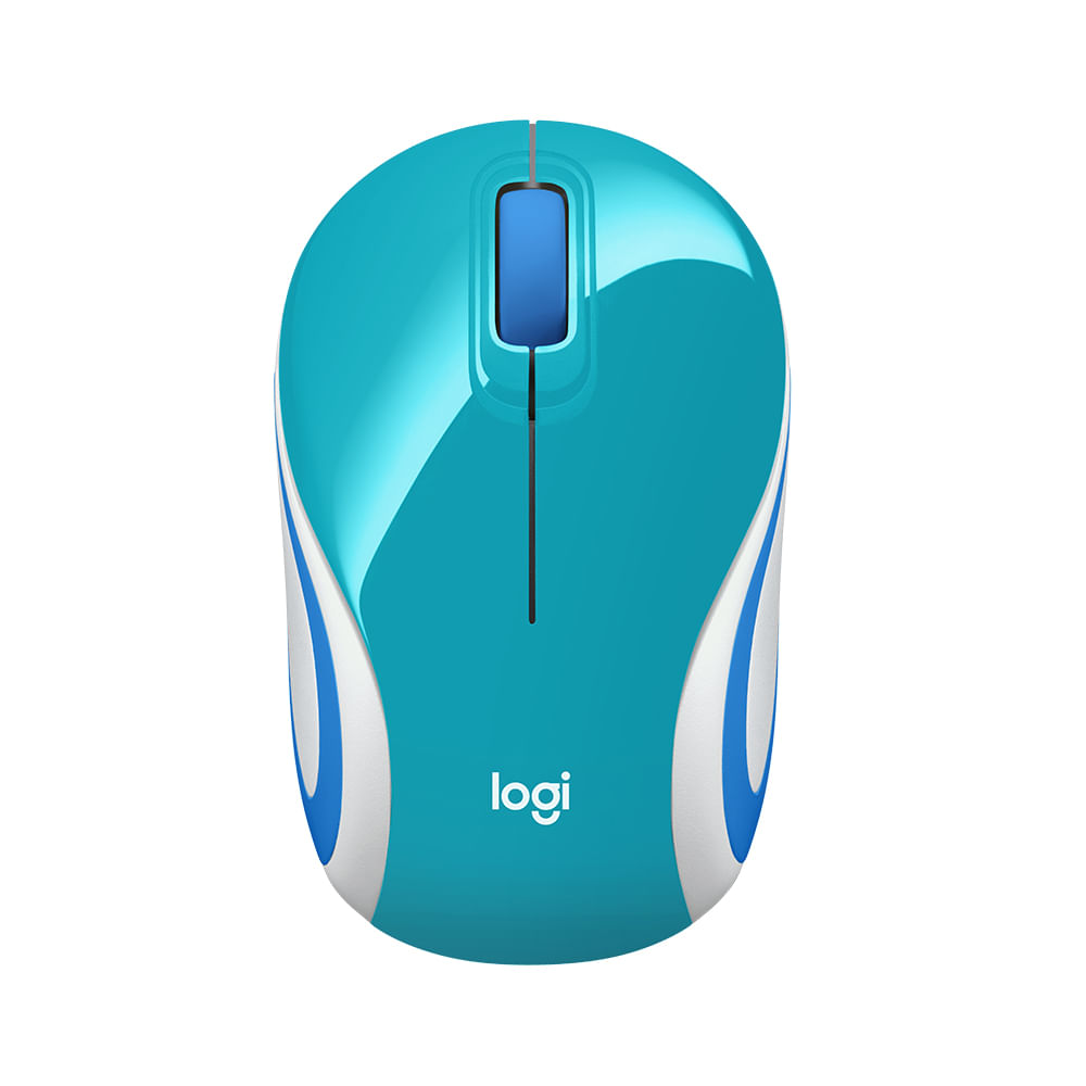 Mouse Logitech M187 Mini, Wireless, Refresh Light Blue