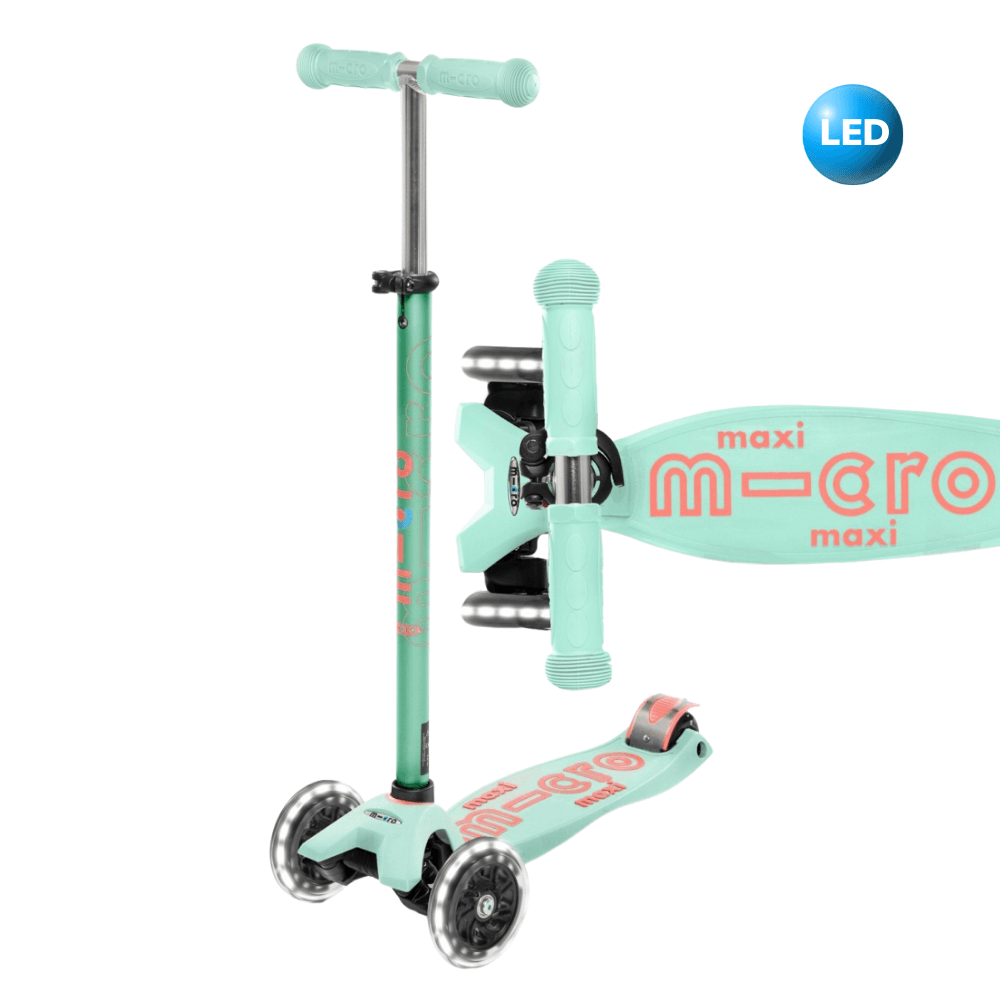 Scooter Maxi Micro Deluxe LED Menta