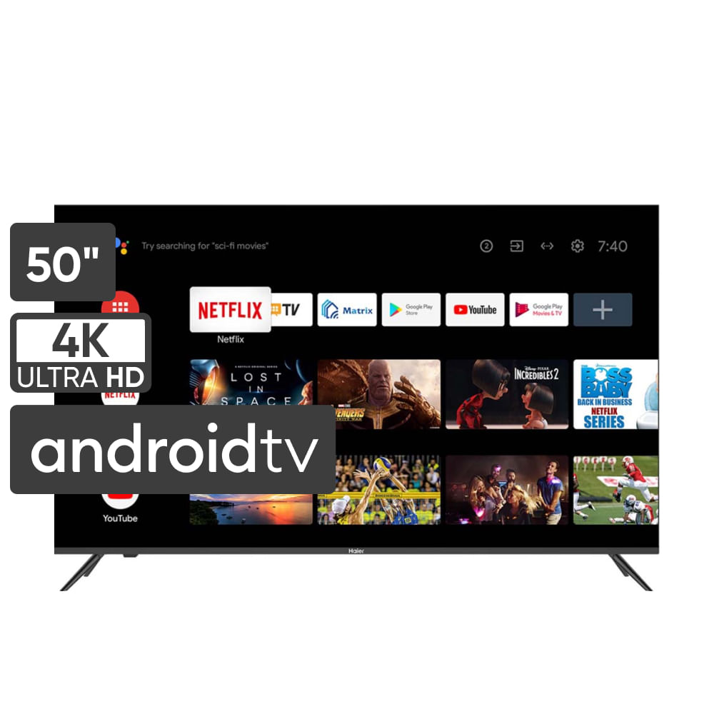 Televisor HAIER LED 50'' UHD 4K Smart TV H50K6UG