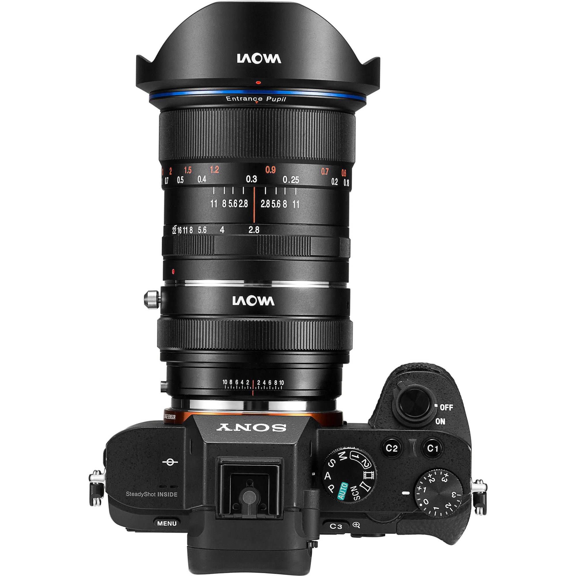 Lente para Canon EF Convertidor Magic Shift Converter MSC para Kit Sony E Kit Venus Optics Laowa 12mm f/2.8 Zero-D