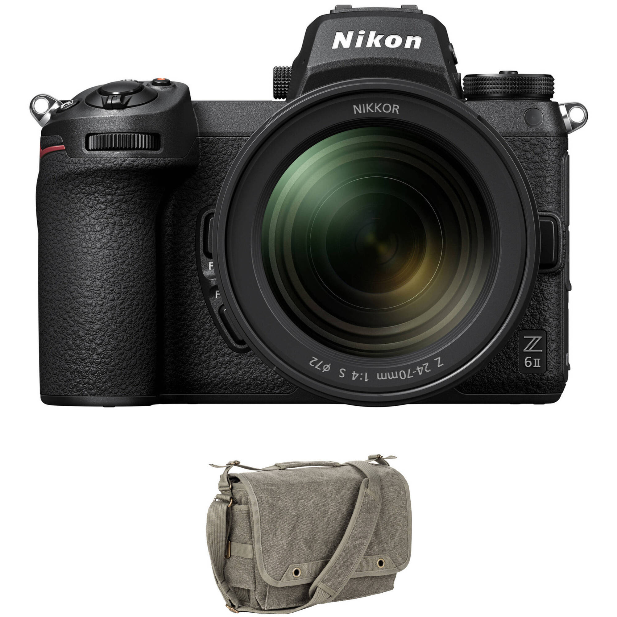 Cámara Mirrorless Nikon Z6 II con lente 24-70mm f/4 Lens y Kit