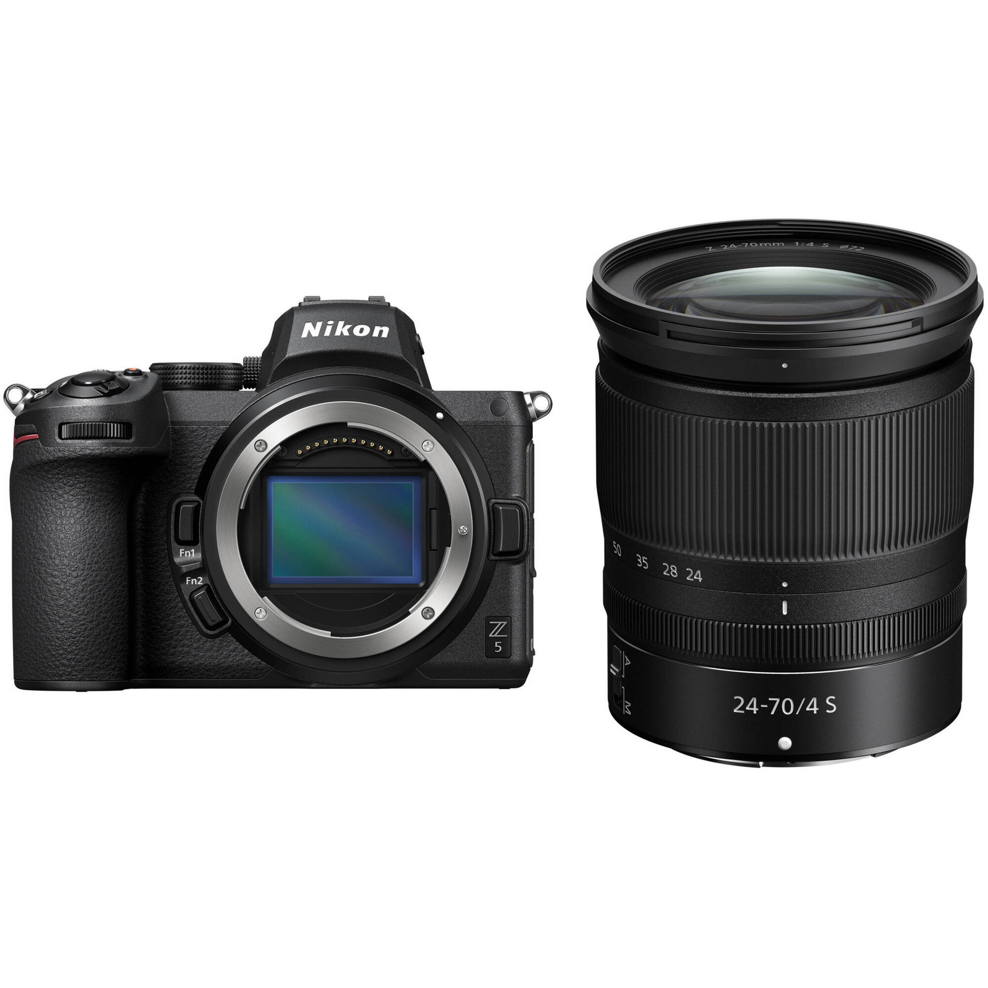 Cámara Mirrrorless Nikon Z5 con kit de lentes de 24-70mm F / 4