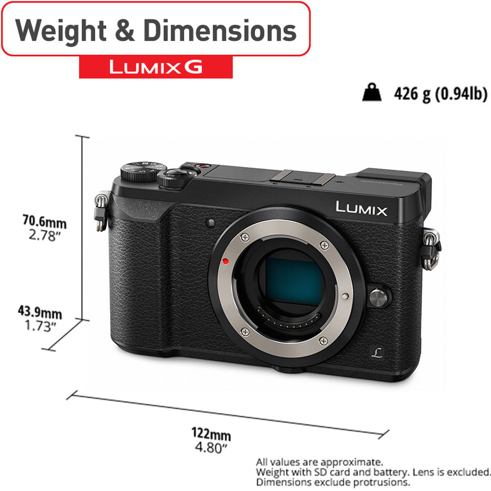 Cámara Mirrorless Panasonic Lumix GX85 con lentes de 12-32 mm y 45-150 mm