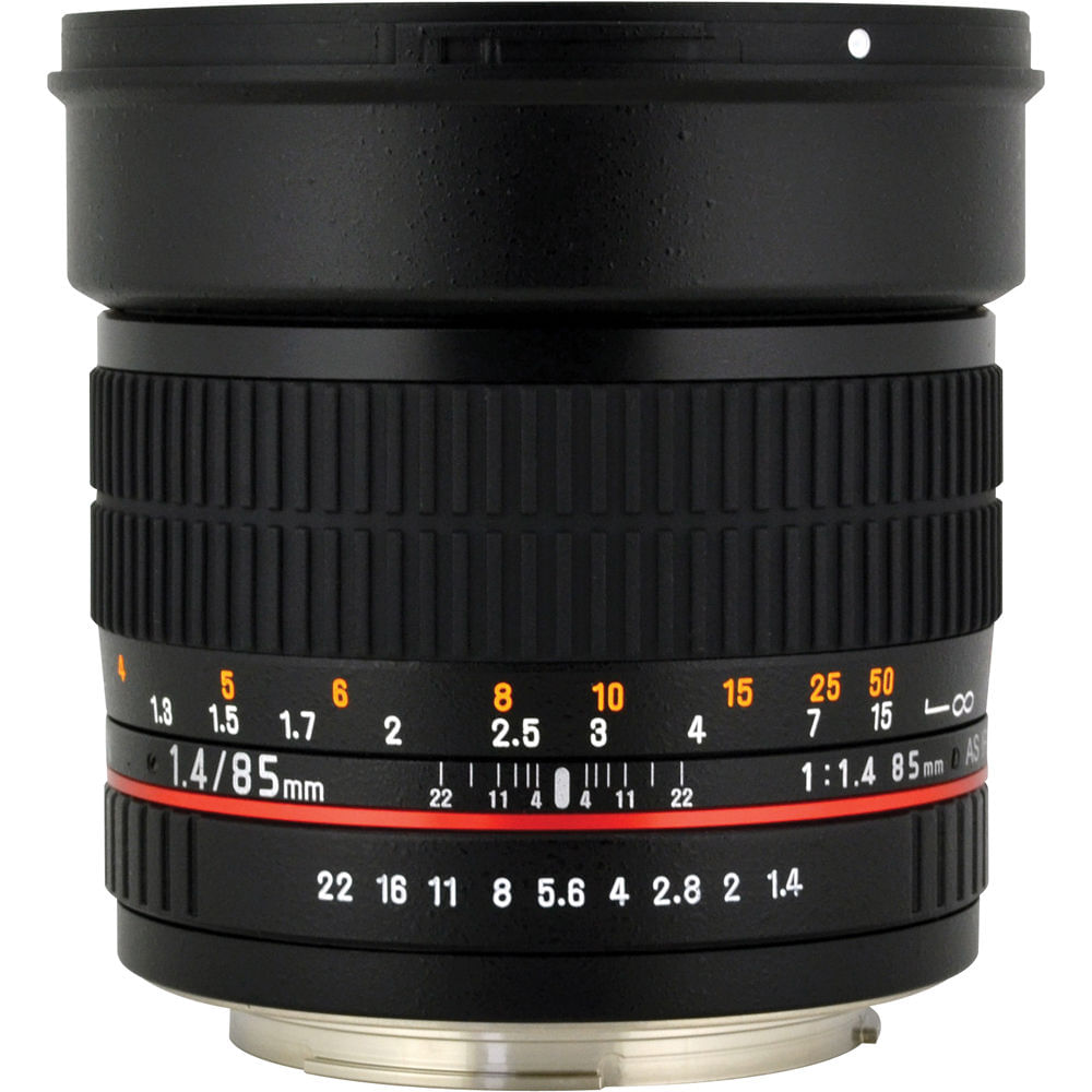 Lente para Nikon F con AE FIP Rokinon 85mm f/1.4 AS IF UMC