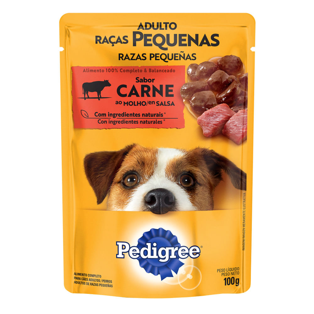 Alimento para Perro Razas Pequeñas PEDIGREE Pouch de Carne Paquete 100gr