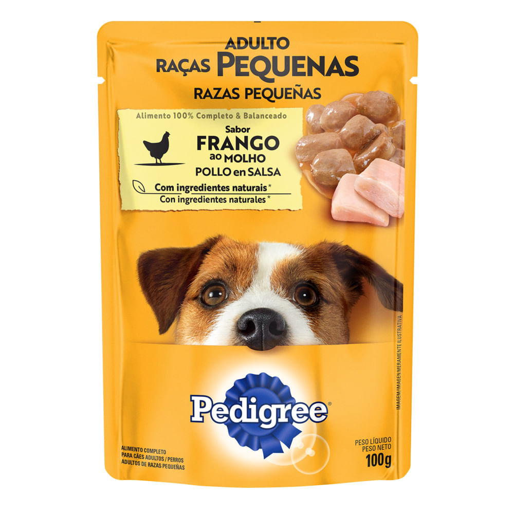 Alimento para Perro Razas Pequeñas PEDIGREE Pouch de Pollo Paquete 100gr