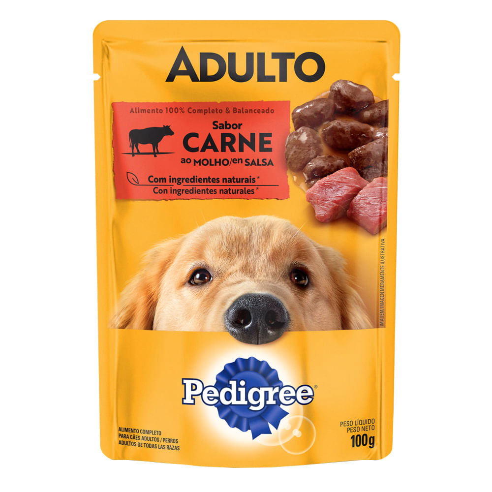 Alimento para Perro Adulto PEDIGREE Pouch de Carne Paquete 100gr