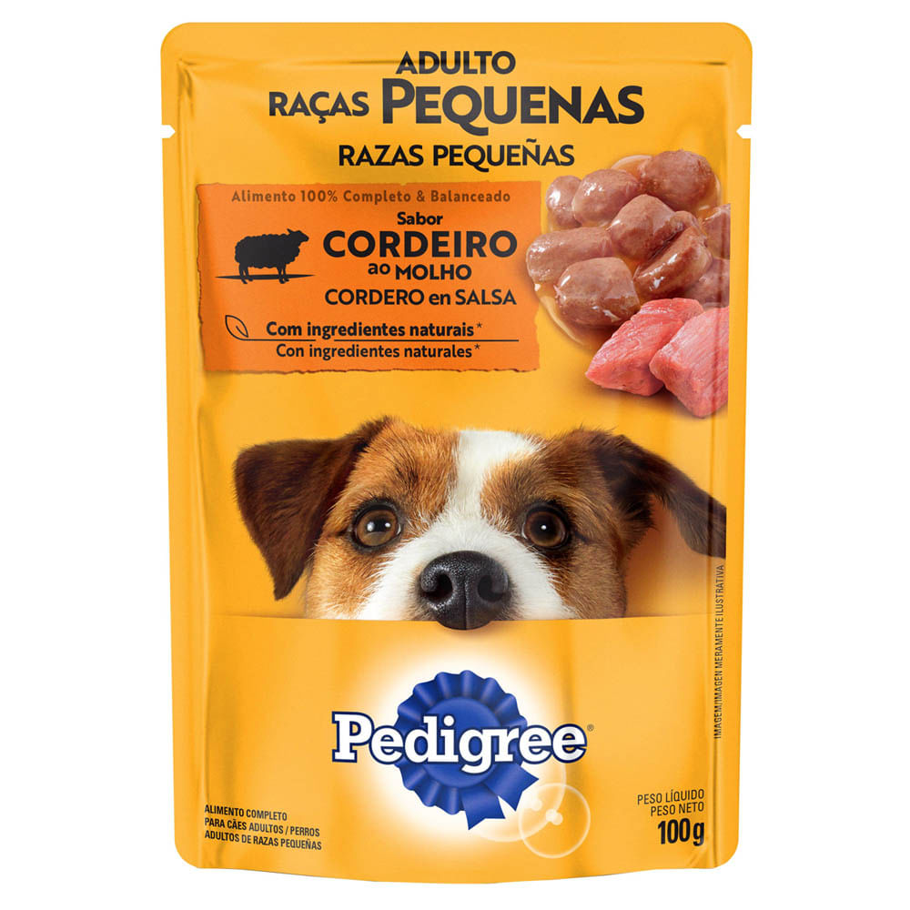 Comida para Perros PEDIGREE Razas Pequeñas Cordero Pouch Caja 100g