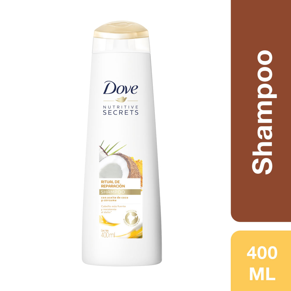 Shampoo DOVE Nueva Fórmula Ritual de Reparación Frasco 400ml