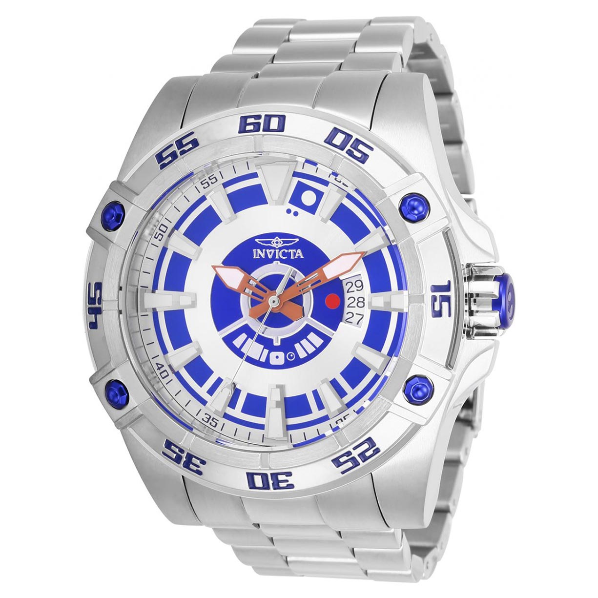 Reloj Invicta Star Wars 26519 Edición Limitada Automático Acero Inoxidable  Plateado Azul