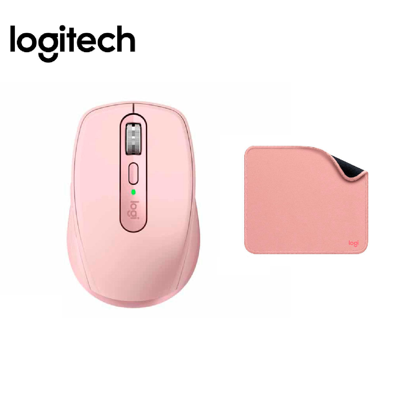 Mouse Logitech MX Anywhere 3 Rose + Pad Mouse Antisalpicaduras