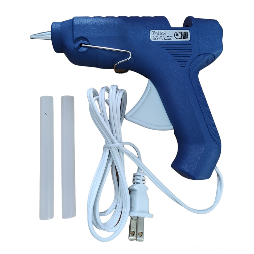 Pistola para Aplicar Silicona MyP 8002 40w 60hz + 2 Barras 10cm Azul