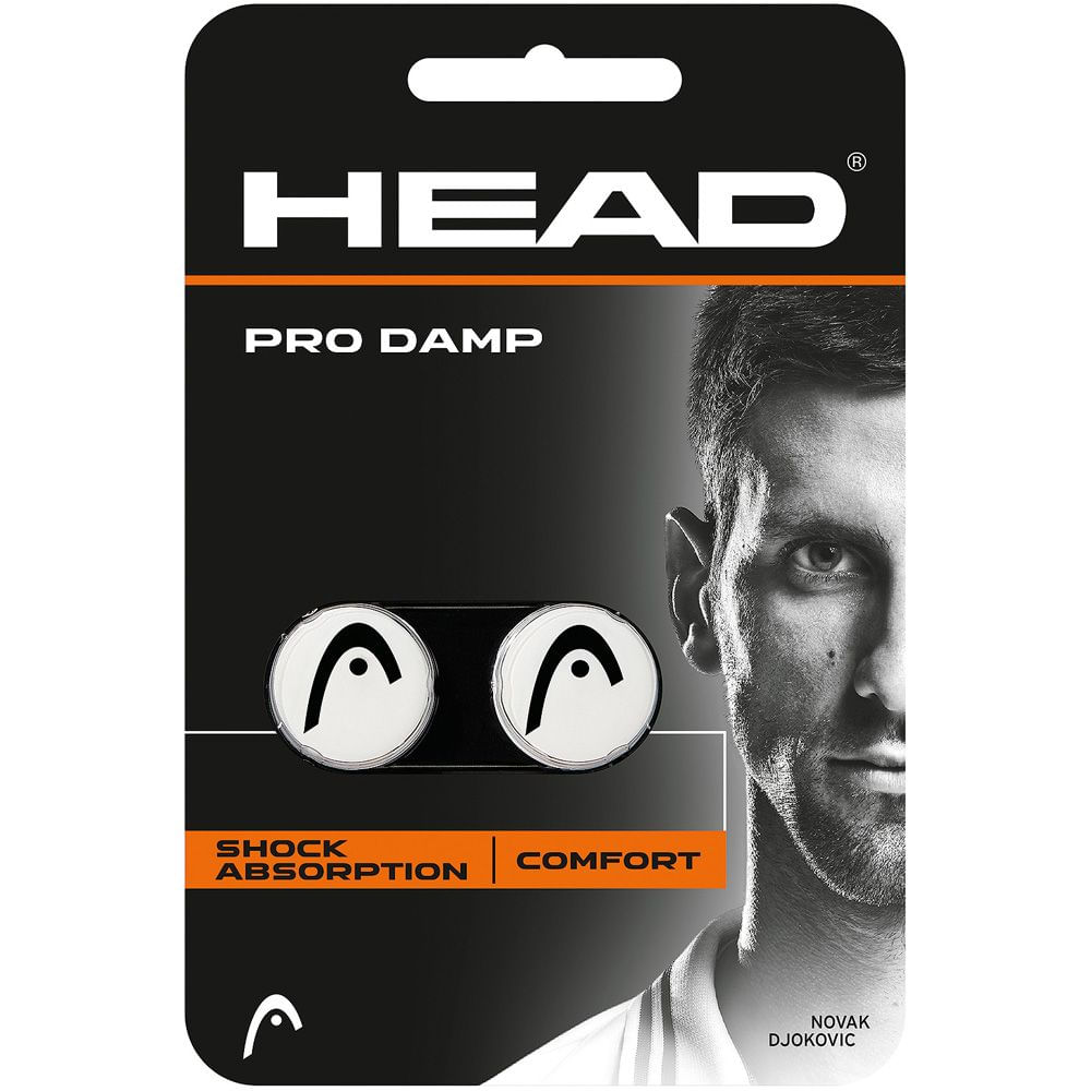 Pack de 2 Antivibradores Head para Raquetas de Tenis Pro Damp Blanco/Negro